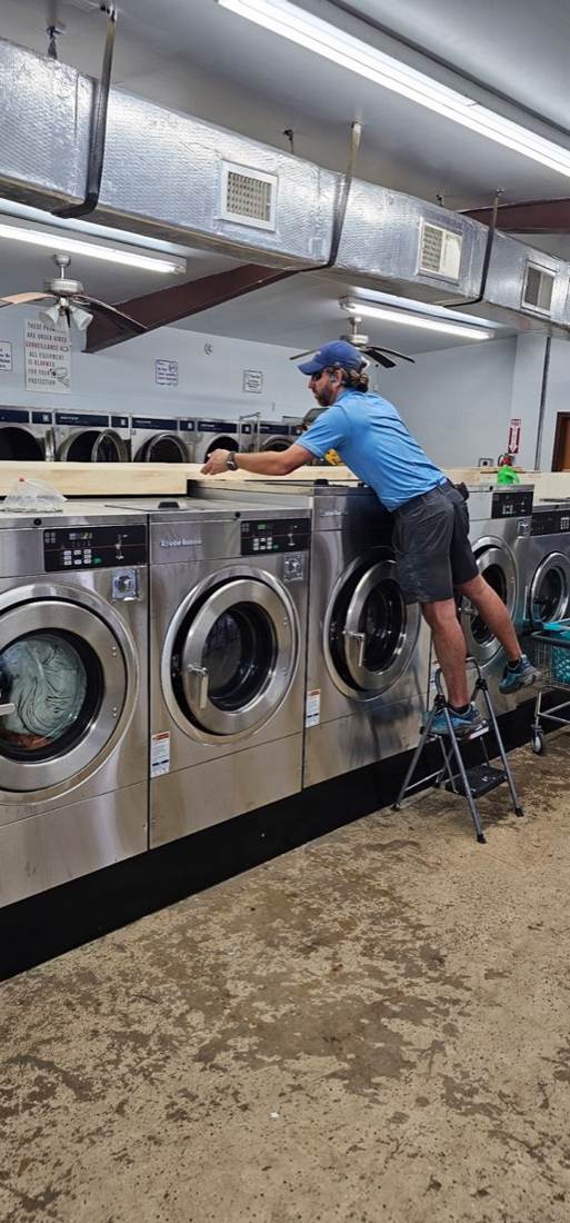 Custom Cabinet Installation for Commercial Washing Machines in Mobile