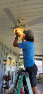 Ceiling Fan and Light Fixture Installation in Mobile