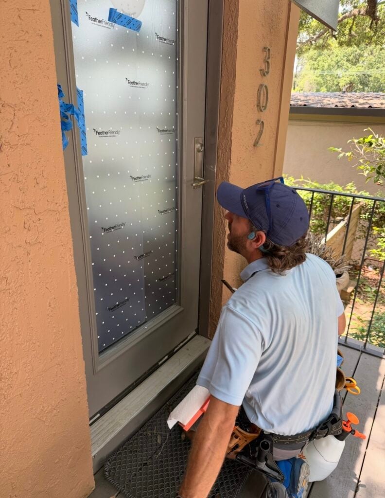 Window Bird Collision Prevention Installation in Fairhope
