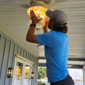Ceiling Fan and Light Fixture Installation in Mobile